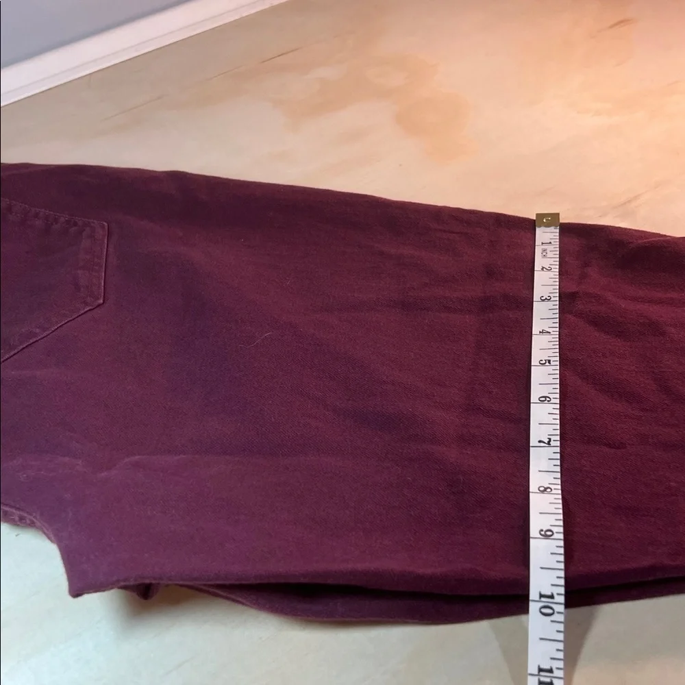 LOFT Rich Burgundy Denim Pants Sz 14